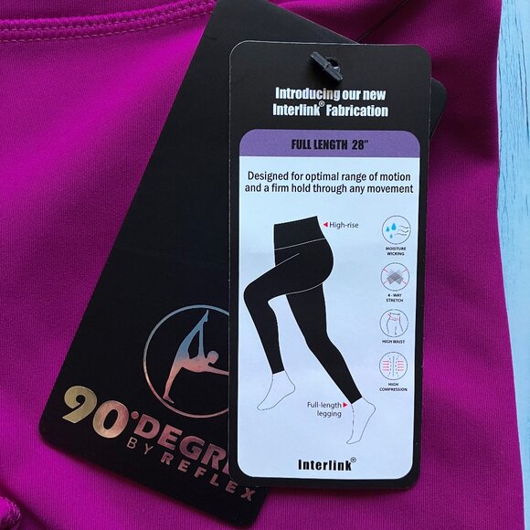 90 Degree by Reflex Missy Interlink High Waist Compression Leggings ๐๐ - Picture 4 of 7